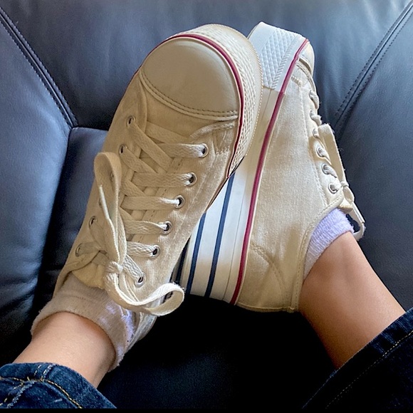 Max Star Shoes - white platform sneakers
